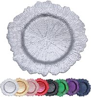 Assiette de présentation décorative en plastique de style américain rétro, luxe léger, vintage, pour la décoration de mariages, banquets et événements