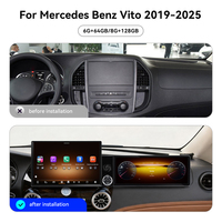 Autoradio Android avec Wifi et Carplay pour Benz Vito 2019~2025, écran intelligent, GPS, navigation multimédia, récepteur stéréo, lecteur, unité principale IPS