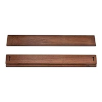 Support magnétique pour couteaux SINCERE Professional Kitchen Helper, 15,8 pouces, en bois d'acacia écologique, puissant, 7 pièces