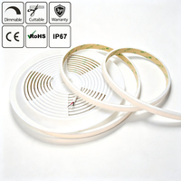 Tira de Luz LED COB para Exteriores de Alta Calidad, Silicona Extruida, Impermeable IP67, 24V, 528LED/m, Sin Puntos, Resistente a los Rayos UV, Anti-amarilleo