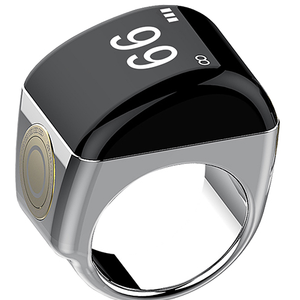 แหวนสมาร์ททัสบีฮ์ สำหรับนับการละหมาดของชาวมุสลิม ผลิตจากโลหะผสมสังกะสี ใช้งานได้นาน 15 วัน กันน้ำระดับ IP7 พร้อมระบบแจ้งเตือนเวลาละหมาด <span class=keywords><strong>5</strong></span> เวลา เชื่อมต่อแอปพลิเคชัน ซิกร์ ดิจิทัล - Product Image 3