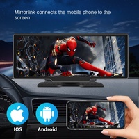 Enregistreur carplay 10.26 pouces et double enregistrement arrière 4K inversant l'écran de projection miroir AHD écran 2.5D portable PND