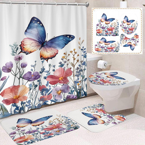 Cortina <span class=keywords><strong>de</strong></span> Ducha <span class=keywords><strong>de</strong></span> Poliéster con Diseño Floral <span class=keywords><strong>de</strong></span> Girasoles, Fácil <span class=keywords><strong>de</strong></span> Instalar, Resistente a la Decoloración, Juego <span class=keywords><strong>de</strong></span> Cortinas <span class=keywords><strong>de</strong></span> Ducha Personalizadas - Product Image 3