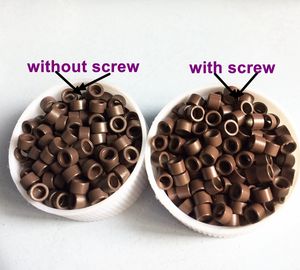 Micro anneaux pour extensions <span class=keywords><strong>de</strong></span> <span class=keywords><strong>cheveux</strong></span> humains, accessoires, micro anneaux avec vis, micro anneaux en cuivre 40366 - Product Image 5