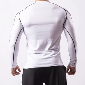 Vente en gros de vêtements de sport décontractés d'hiver pour hommes, personnalisés, respirants, 100% ajustés, à manches longues, pour activités sportives en extérieur, vente directe usine - Product Image 6