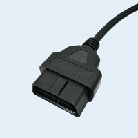 1500mm 16 pines 16Core J1962 OBD OBD2 OBDII macho a herramienta de diagnóstico de extremo de apertura