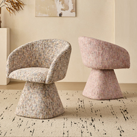 Tabouret de coiffeuse en métal de style italien avec dossier rotatif, chaise de maquillage de luxe haut de gamme avec fonction antidérapante pour la chambre à coucher