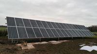Support de montage de panneau solaire en acier galvanisé à chaud, fournisseur fiable, résistant aux vents de 56 m/s et aux charges de neige de 2,4 kN/m, modèle ZF-G004
