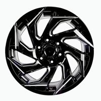 Rines Cóncavos de Aleación de Aluminio 4x4 Negros Fresados de 17*9 18*9 20*9 6x139.7 en Oferta