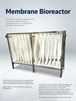 Module de membrane MBR de type rideau en PVDF renforcé avec support en acier inoxydable