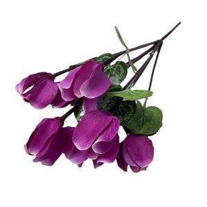 Fleurs artificielles de <span class=keywords><strong>cyclamen</strong></span> en soie moulées par injection, respectueuses de l'environnement, pour la décoration de mariage, de chambre nuptiale et comme accessoires de photographie en extérieur - Product Image 5