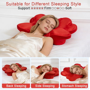 <span class=keywords><strong>Oreiller</strong></span> cervical <span class=keywords><strong>pour</strong></span> dormir en forme de papillon, soutien <span class=keywords><strong>du</strong></span> cou, soulagement de la douleur, <span class=keywords><strong>apnée</strong></span> <span class=keywords><strong>du</strong></span> <span class=keywords><strong>sommeil</strong></span>, <span class=keywords><strong>pour</strong></span> dormeurs latéraux B2B - Product Image 3