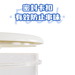 Food <b>Storage</b> Container Round Airtight <b>Microwave</b> Safe Flip Top Lid Solid Color Travel Use - Product Image 5