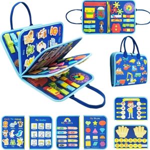 8 páginas nuevo diseño Montessori juguetes educativos de Aprendizaje Temprano niños libros silenciosos educación tablero ocupado libro de tela fieltro tablero ocupado - Product Image 2