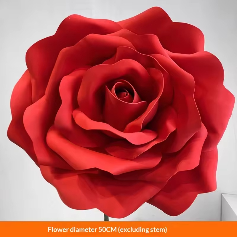 Diamètre de la fleur de rose 50CM