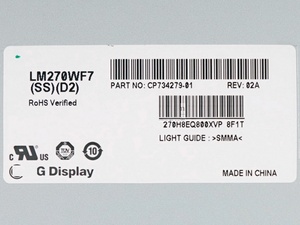 Écran LCD 27 pouces 1920*1080 LVDS 30 broches pour PC tout-en-un LM270WF7-SSD3 LM270WF7-SSD2 LM270WF7-SSD1 - Product Image 5