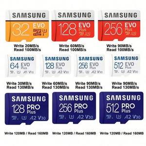 Tarjeta de Memoria Original Samsung Pro Plus de 128 GB, 256 GB, 512 GB, Tarjeta Flash TF de hasta 160 MB/s, U3, 4K, para Teléfono - Product Image 6