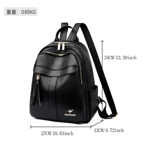 <span class=keywords><strong>Sac</strong></span> à <span class=keywords><strong>dos</strong></span> de voyage authentique et neuf pour <span class=keywords><strong>femme</strong></span>, multi-zippé, grande capacité, en polyester souple, idéal pour les mamans - Product Image 2