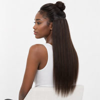 Extensions de cheveux humains Remy Genius Weft, mèches lisses pour salon, pour allongement de cheveux