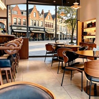 Offre Spéciale : Ensemble Table et Chaises en Bois Massif, Design Moderne Personnalisé, pour Restaurants Commerciaux, Salles à Manger, Salons, Hôtels et Cafés – Durable