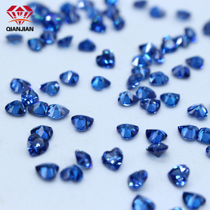 Moissanite bleue <span class=keywords><strong>de</strong></span> qualité supérieure, taille cœur, clarté VVS, certificat GRA, testée au diamant <span class=keywords><strong>testeur</strong></span>, <span class=keywords><strong>meilleur</strong></span> prix - Product Image 3