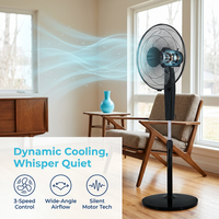 Ventilateur sur pied certifié ISO de 16 pouces, CE CB RoHS, blanc, électrique, kits SKD, ventilateur portable, commande mécanique, pour la vente en gros