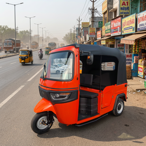 Triciclo Eléctrico de Pasajeros con Cabina Cerrada, 3 Asientos, Batería de Litio, para <span class=keywords><strong>Taxi</strong></span> Urbano y Transporte Público - Product Image 4