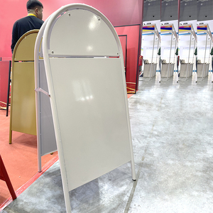 Cafe Digital <span class=keywords><strong>Pavement</strong></span> Digital Pizarra Sign a Stand Letrero de metal <span class=keywords><strong>Pavement</strong></span> A prueba de viento Mobile Folding Poster Board - Product Image 3