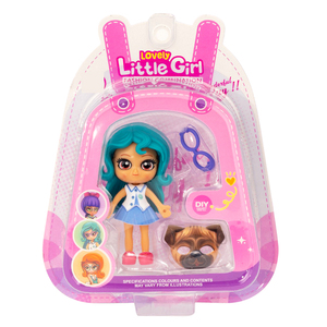 Jinying DIY Adorable Poupée Fille Tendance 6 Styles Figurine Bébé à Assembler Jouet à Habiller avec Masque d'Animal de Compagnie - Product Image 6
