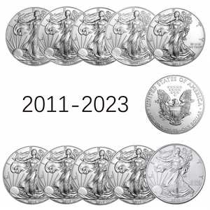 Medalla Conmemorativa de la Estatua de la Libertad Americana No Magnética WOWEI 2011-2024, Moneda Redonda Chapada en Oro, Impresa con Técnica Letterpress - Product Image 1
