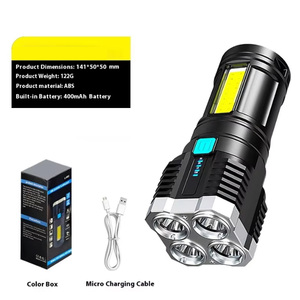 Có Thể Sạc Lại Độ Sáng Cao Trọng Lượng Nhẹ Mạnh Mẽ Cầm Tay Ngoài Trời 18650 Li-Ion Pin Đèn Pin 5 Chế Độ <span class=keywords><strong>Torch</strong></span> Cắm Trại Đèn - Product Image 6