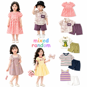 Lote de Ropa Infantil de Verano al por Mayor, Conjuntos de Ropa para Niños y Niñas de Alta Calidad, Camisetas y Pantalones Cortos Casuales - Product Image 2