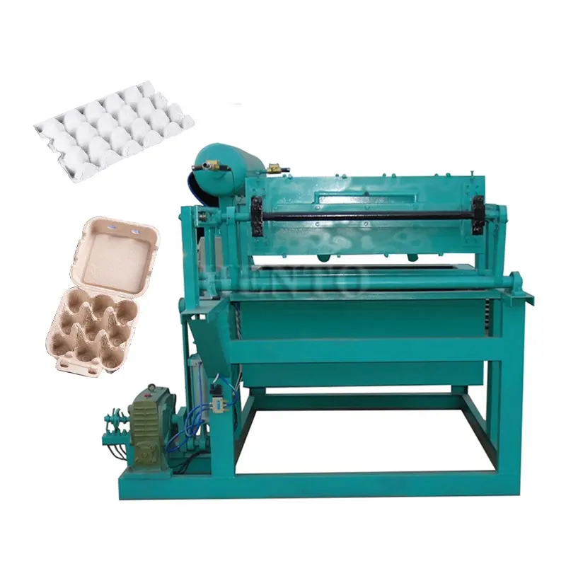 High Efficiency Doubal Rottry Egg Tray Making Machine / Japan Egg Tray Machine / Egg Tray Pulp Molding Machine
