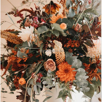 Boule de fleurs artificielles en soie réaliste, couleur caramel automnal, pour décorations de table de mariage, thème automne, Saint-Valentin, remise de diplôme