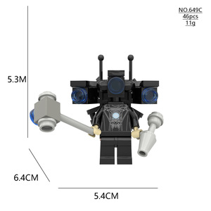 Mini Nâng Cấp Titan Đồng Hồ Vua Khoan Điện Mô Hình Đồ Chơi Quy Mô 1:35 ABS Nhựa Xây Dựng Khối 40-Mảnh Cho Thanh Thiếu Niên & Người Lớn - Product Image 3