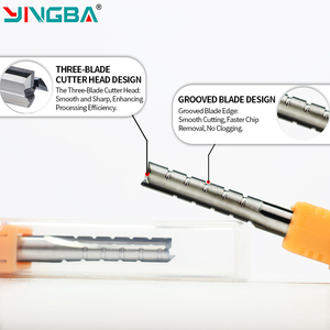Yingba chế biến gỗ Công cụ Cắt gỗ rắn 3F khía <span class=keywords><strong>TCT</strong></span> phay cắt rãnh thẳng <span class=keywords><strong>CNC</strong></span> <span class=keywords><strong>Router</strong></span> <span class=keywords><strong>bit</strong></span> - Product Image 3