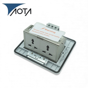 Presa da Pavimento Industriale Aota Design Pop 2 Prese 1 USB-A 1 USB-C Costruzione in Acciaio Inox e Rame Resistente agli Urti - Product Image 5