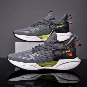 Men's shoes popcorn new running shoes breathable mesh surface sports casual shoes