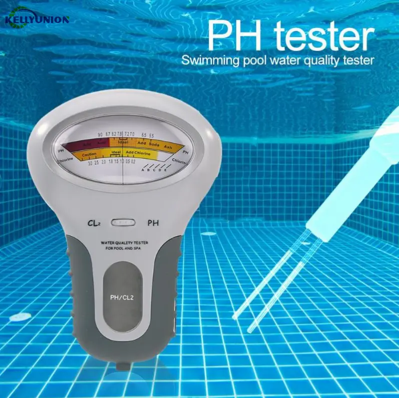 100% Nieuwe Merk Eenvoudige En Sneller Elektronische Zwembaden En Spa 'S Water Kwaliteit PH Chloor Tester