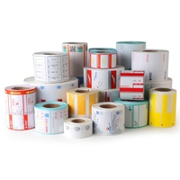 Étiquettes autocollantes thermiques vierges imperméables 100x100 4x4, rouleau de 500 feuilles, pour expédition, avec logo personnalisé