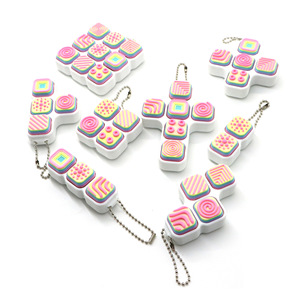 Cross Border Decompression Keypad 4 Key <b>Flat</b> Keycap Stress Relieving <b>Keyboard</b> Pendant Fingertip Pressable Russian Keychain - Product Image 3