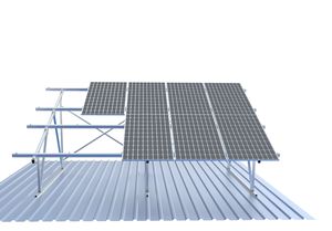 Sistema de montaje solar de inclinación multipilar con soporte de tierra de aluminio Componentes de techo de hojalata para instalación solar - Product Image 6