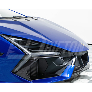 Revêtements de ventilation latéraux du pare-chocs avant en fibre de carbone visible pour Lamborghini Revuelto - Product Image 5