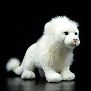CPC CE OEM ODM Custom White Big Lion Plush Toy Stuffed Animal Leon Peluche Stuffed Toy Poodle for Kids