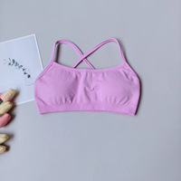 Soutien-gorge de sport léger pour femme, style européen et américain, à maintien élevé, sans coutures, motif uni, bretelles croisées, en nylon et élasthanne, triple maintien