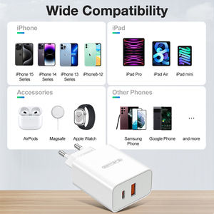 <span class=keywords><strong>Chargeur</strong></span> rapide universel 120W PD 3.0 avec ports Type-C et USB pour adaptateur de voyage - Product Image 2