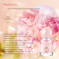 Spray de parfum en forme d'ours de 30 ml, parfum floral au thé Darjeeling, parfum frais longue durée, écologique, naturel, vente en gros
