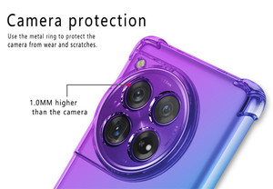 Sản phẩm hot 1.5 mét dày với Hatter đầy đủ Bảo vệ điện thoại Bìa TPU Gradient màu điện thoại trường hợp đối với OnePlus 12 - Product Image 4