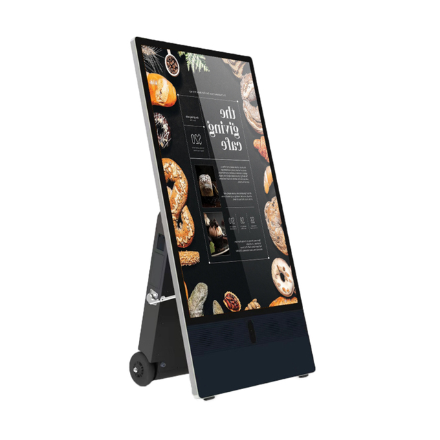 Digital Signage Advertising Display with Floor Stand IP65 Touchscreen LCD Menu Boards Outdoor