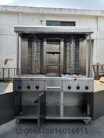 Grille à kebab électrique automatique grande capacité, machine à shawarma commerciale pour restaurant